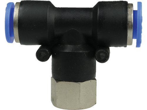 Ultramax Push-in Female Threaded Tee | PFTF-M8-1/4