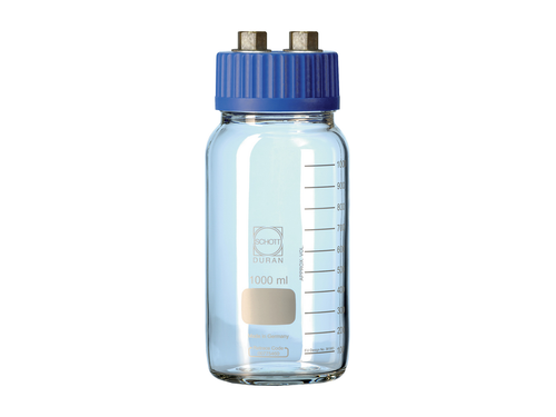 Wide Mouth Vacuum Flasks - 2 × ¼” inlet/outlet male nut | VFWM5000