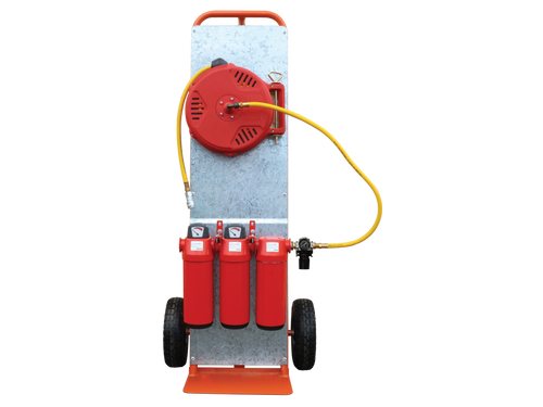 Ultramax Breathing Air Filter Trolley 1/2" Breathing air mobile trolley with Breathing Air Set and Hose Reel. (BA100XYA-RGM) | BATROLLEYSET15