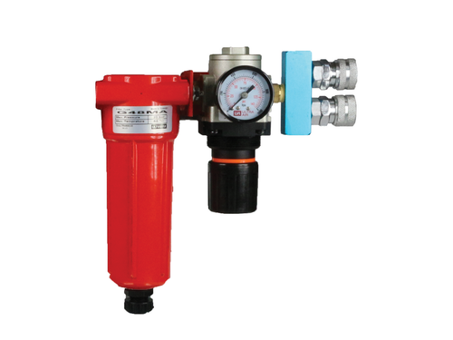 Breathing Air Filters Preassembled 5 - 6 People (No Stand) Activated carbon filter, pressure regulator, pressure gauge, distribution manifold | BA100A-RGM