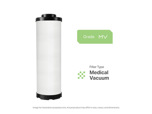 Ultramax DH145MV Filter | OEM E145MV Domnick Hunter Medical Vacuum OIL-X Replacement | Fits K145MV Housing