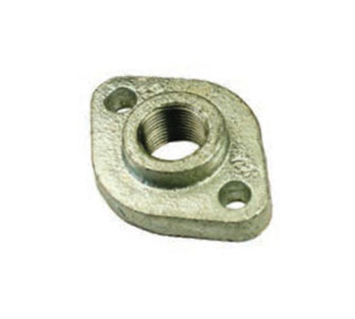 Galvanised Fittings - Gal Mal Oval Flange - 1/2"