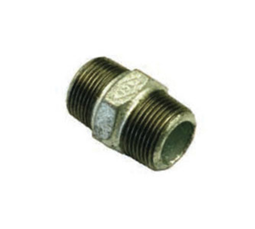 Galvanised Fittings - Hex Nipples - 1 1/4"