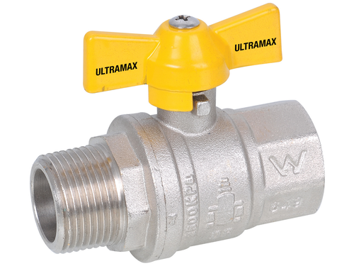 Ultramax AGA Approved Ball Valves T Handle - M × F | BVTHMF20