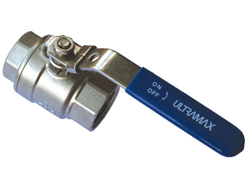 Ultramax Stainless Steel Ball Valve 2 Piece (Lockable) | SS2BV25