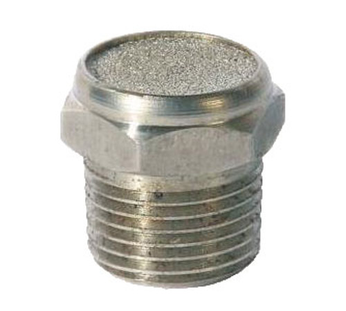 Stainless Steel Silencer Flat - 1/2"