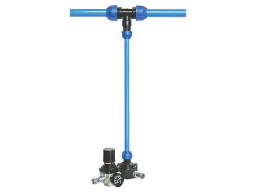 Ultramax Drop Leg Kit - Double Outlet with Quick Coupler & Regulator (KI) 25-20mm Double Outlet with Regulator | ALDLKI2520