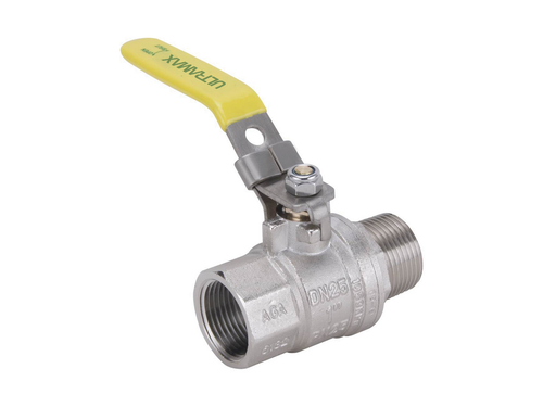 Ultramax AGA Approved Ball Valves with Lockable Handle M × F | BVGAS25LMF