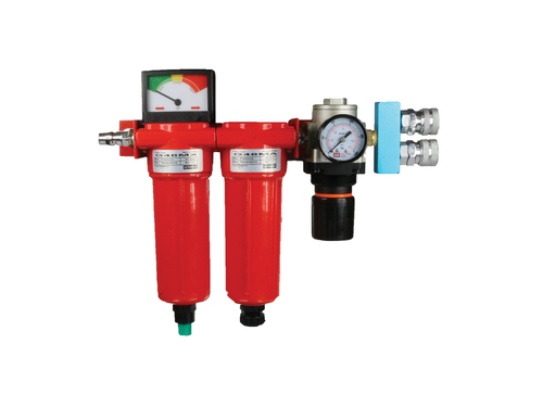 Breathing Air Filters Preassembled 3 - 4 People (No Stand) 0.01 micron filter, activated carbon filter, pressure regulator, pressure gauge, distribution manifold | BA40YA-RGM