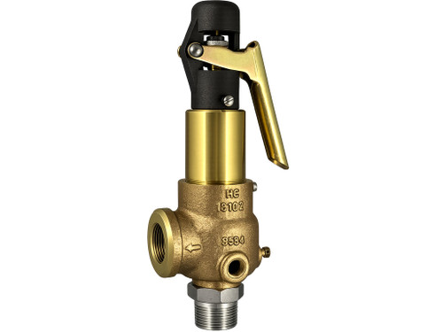 NPT Side Venting - 913 Model Brass Body and Bonnet, 316 SS trim | 913BDC 1/2" NPT - unset