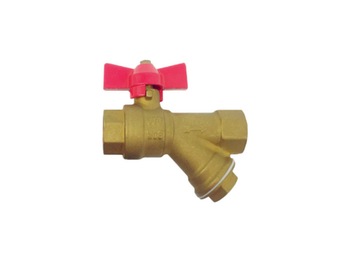 1/2" Y-Strainer Ball Valve Male x Female | BVYSMF15