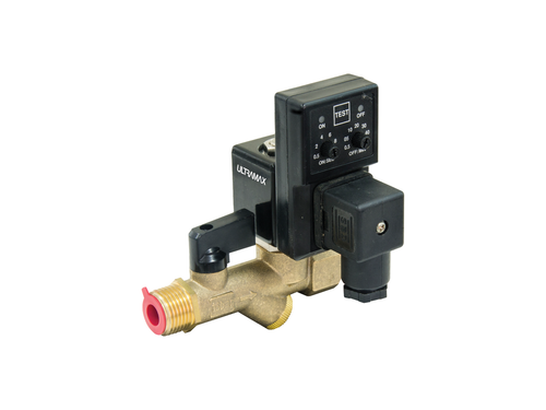 1/2" 110V AC Combo Solenoid Drain Valve with Filter Ball Valve NPT, Analogue Timer | DVE-110V-VA-12-NPT