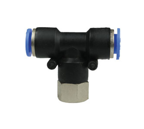 Pneumatic Fitting - Push-in Female Threaded Tee M12 x 1/8"