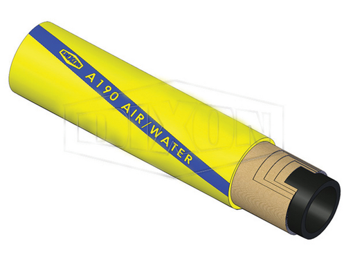 Ultramax Rubber Super Air & Water Delivery Hose - 20m Roll - Yellow | AHR080Y-20