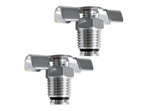 3/4" x 3/8" Drain Adaptor with Ball Valve - Stainless Steel | DA-ADVSE16-SS10