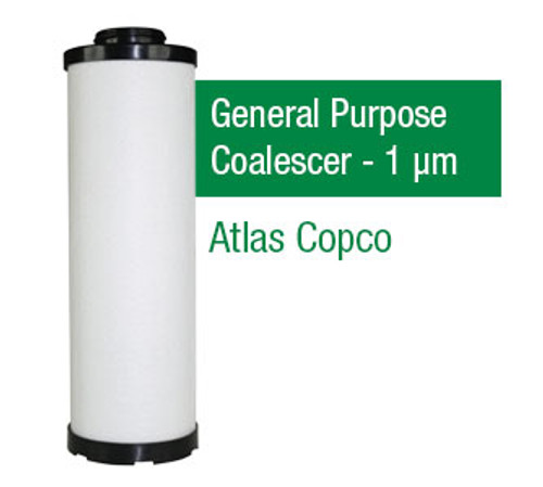 Atlas Copco Grade X - General Purpose Coalescer - 1 Micron OEM Part No. 2901023400/1202625704 for Housing DD25 - K030AO/K025AO 1Micron Alternative Element suits Domnick Hunter Housing No AO-0030G     Also is Part No UF415X\r\nAlso suits Atlas Copco DD25, At