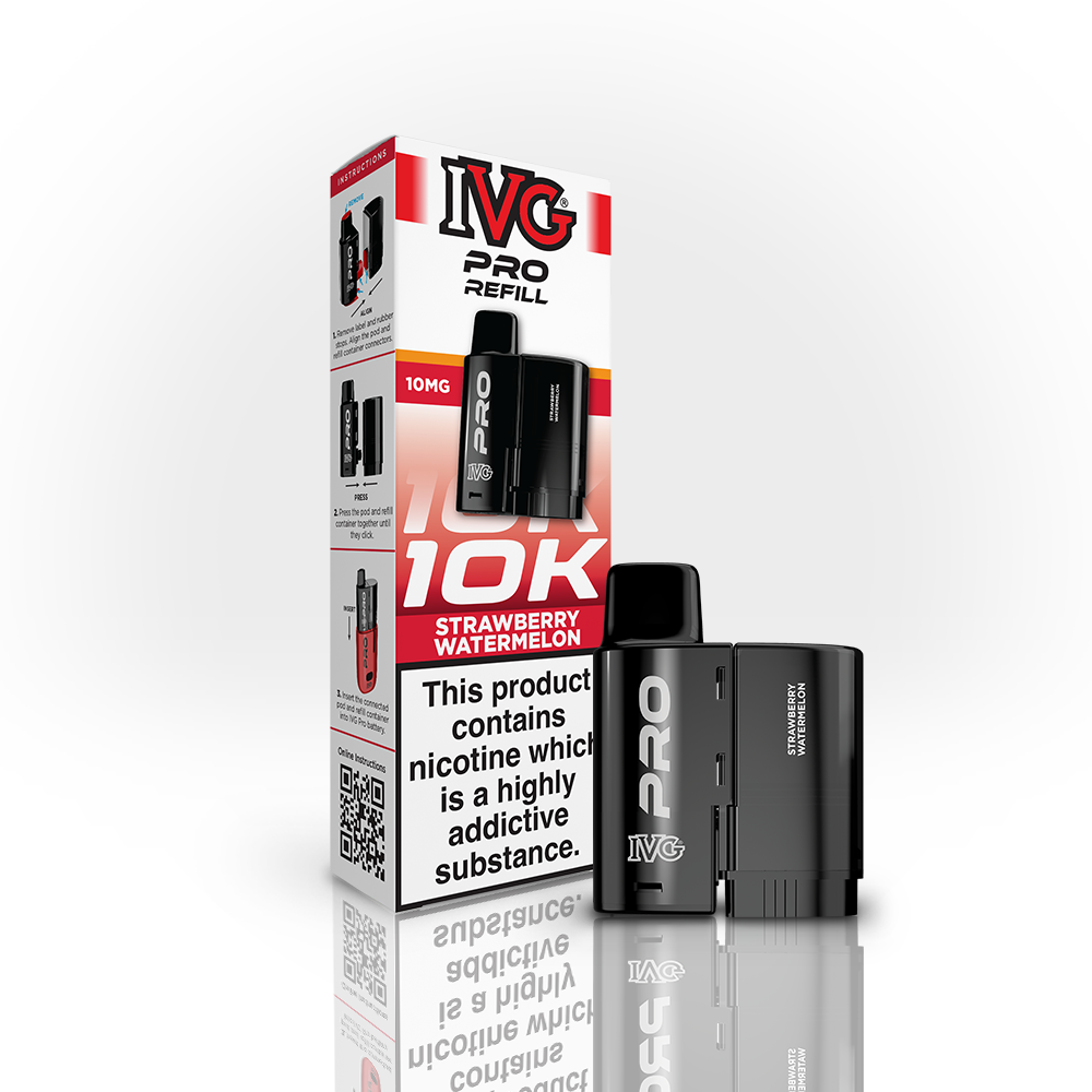 IVG PRO Strawberry Watermelon 10mg Refill Pod