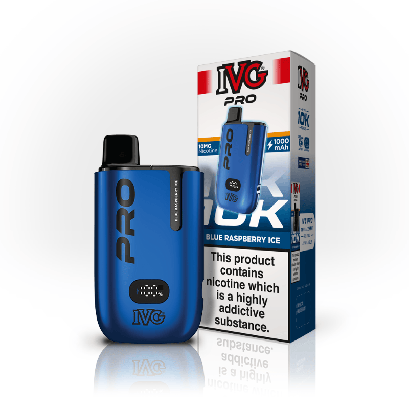 IVG PRO Blue Raspberry Ice 10mg Vape Kit