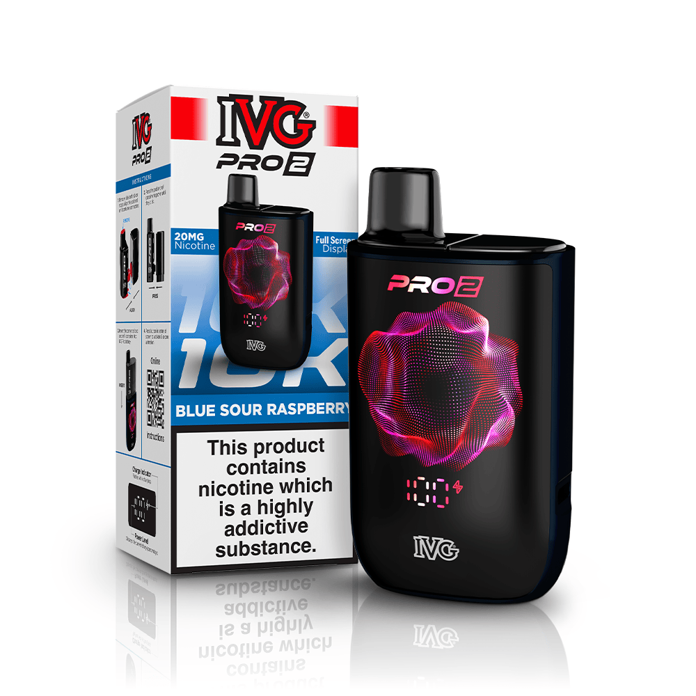 IVG PRO 2 Blue Sour Raspberry 20mg Vape Kit