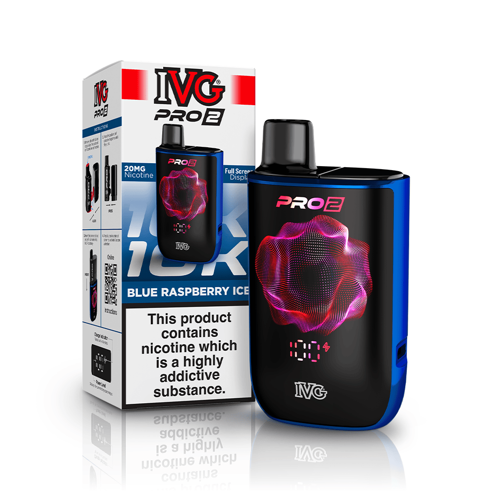 IVG PRO 2 Blue Raspberry Ice 20mg Vape Kit
