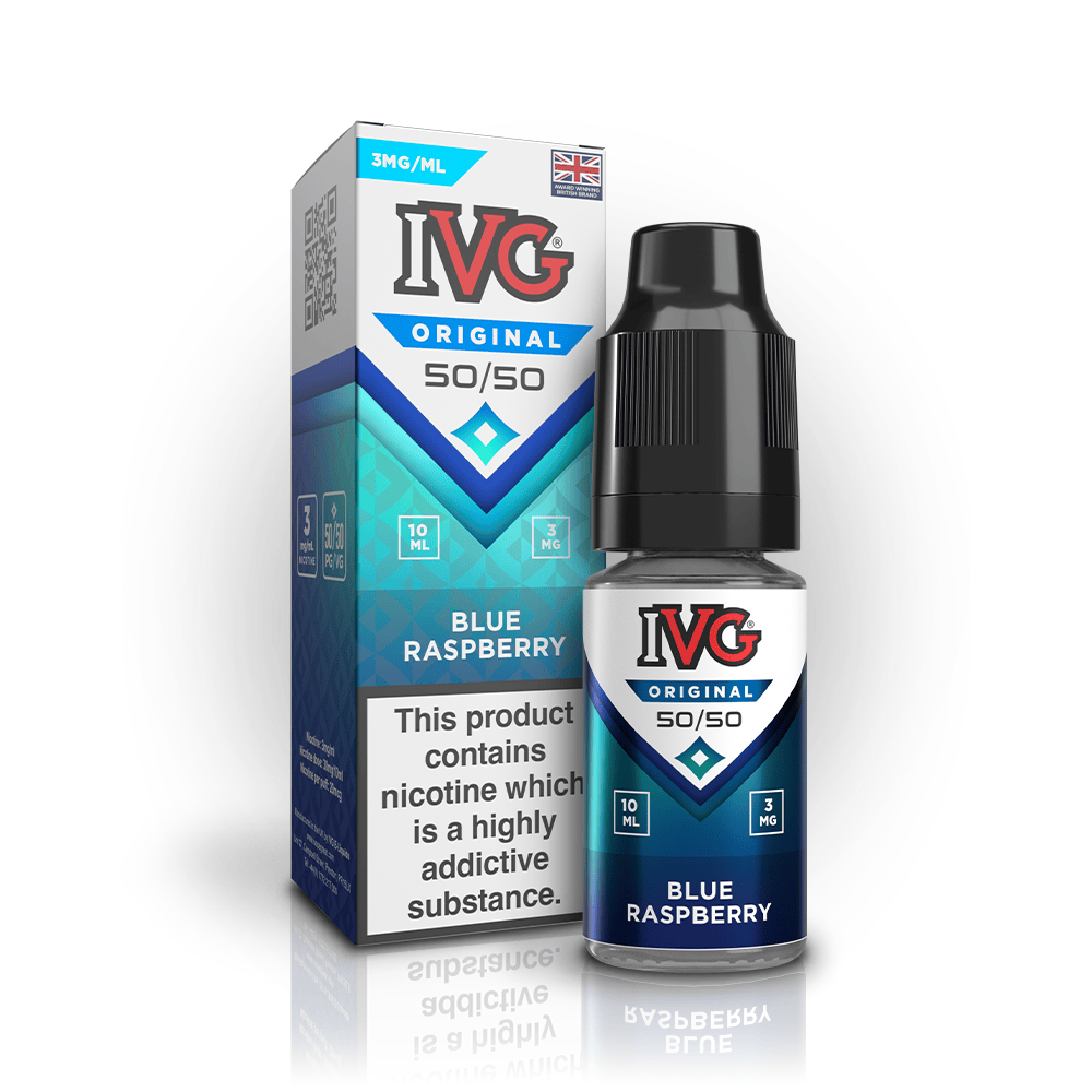 IVG Original 50/50 Blue Raspberry Vaporizers & Electronic Cigarettes 3mg