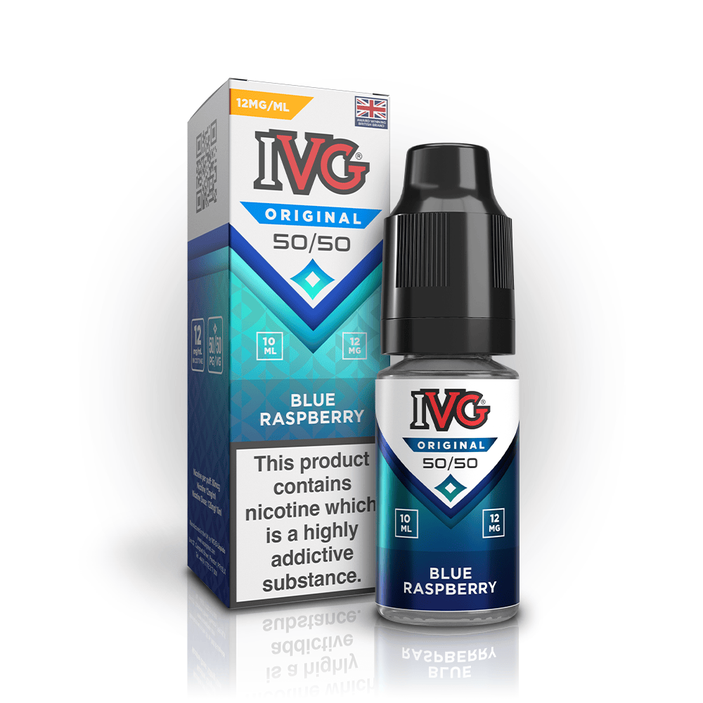 IVG Original 50/50 Blue Raspberry Vaporizers & Electronic Cigarettes 12mg