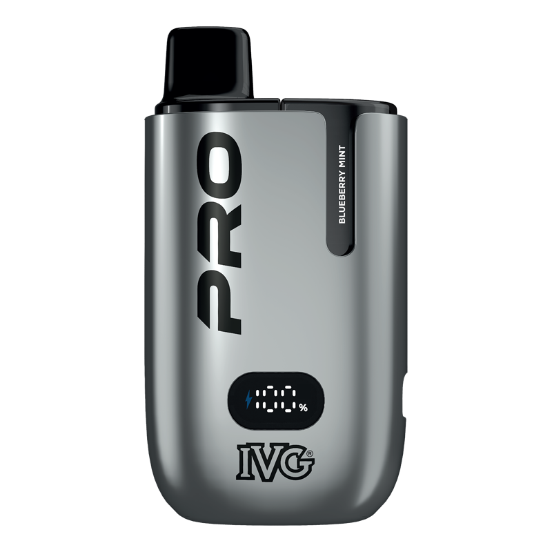 IVG PRO Blueberry Mint Device Close Up