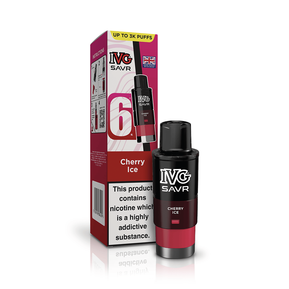 IVG SAVR Cherry Ice Refill Pod Vaporizers & Electronic Cigarettes IVG