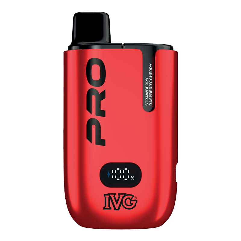 IVG PRO Strawberry Raspberry Cherry Device Close Up
