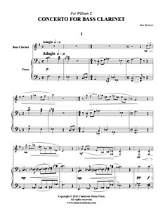 Concerto For Bass Clarinet Download Imagine Music Publishing Llc