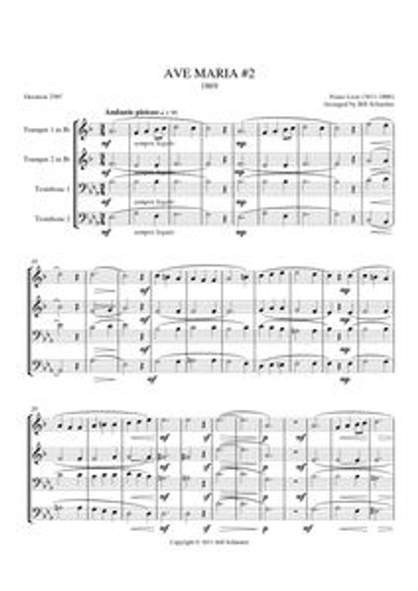 AVE MARIA (1868) (brass quartet)