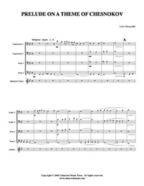 Prelude on theme of Chesnokov (Download)