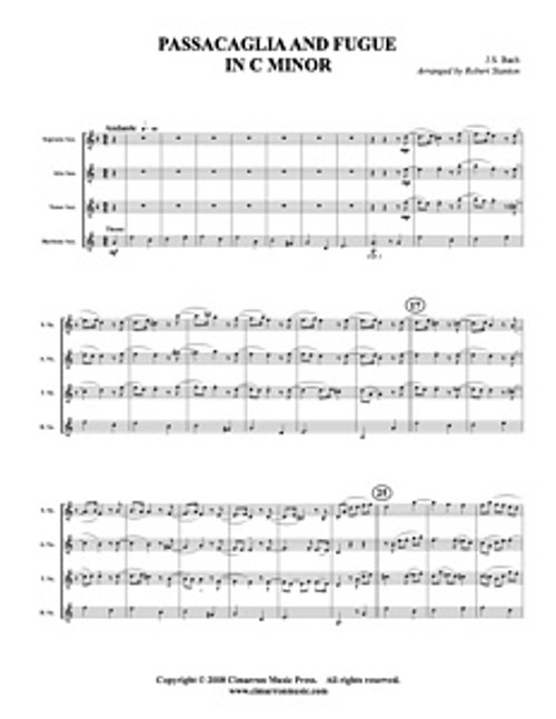 Passacaglia and Fugue in C Min (Download)