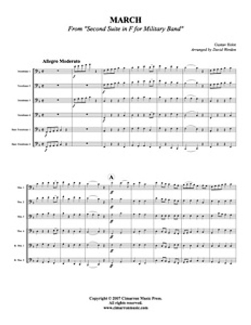 March from Military Suite in F (Trombone Choir) (Download)