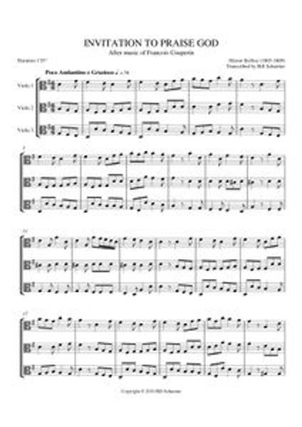 INVITATION TO PRAISE GOD (viola trio)