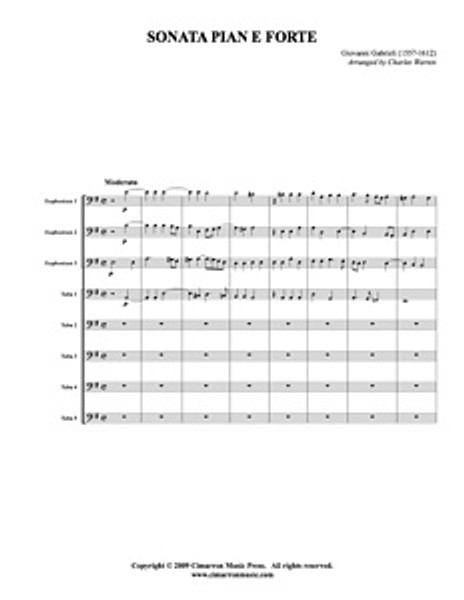 Sonata Pian e Forte (Tuba Ensemble) (Download)