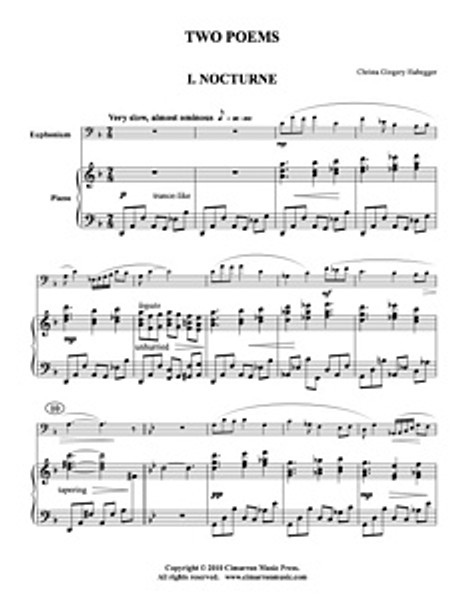 Two Poems for Low Brass (Download)