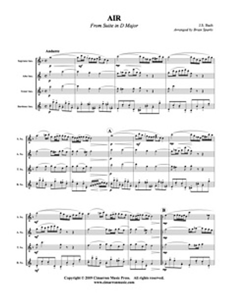 Air from Suite in D Major (Download)