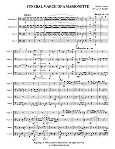 Funeral March of a Marionette (tuba quartet) (download)