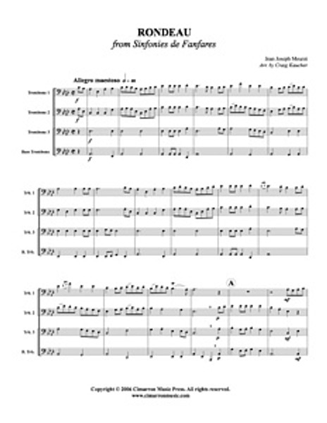 Rondeau (trombone quartet) (download)