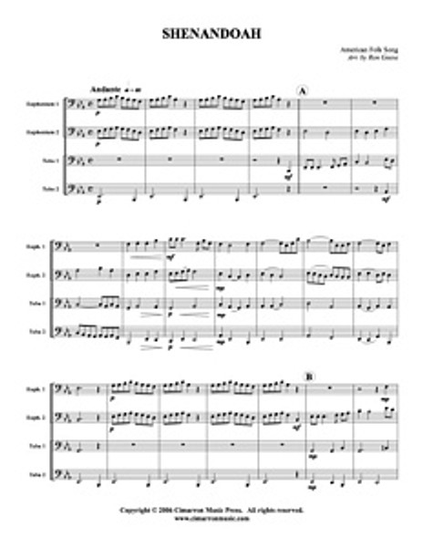 Shenandoah (Tuba Quartet) (Download)