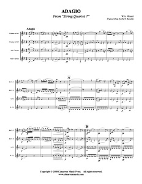 Adagio from String Quartet 7 (Download)