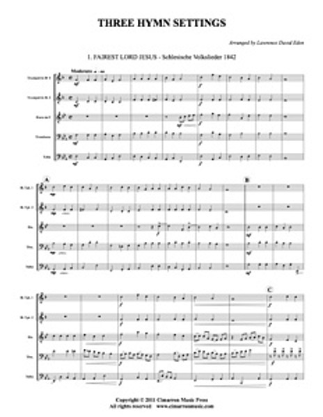 Three Hymn Settings (Download)