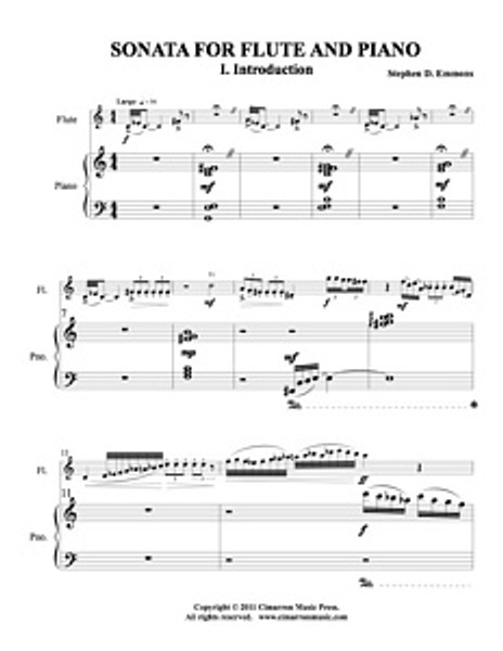 Sonata for Flute and Piano (Download)