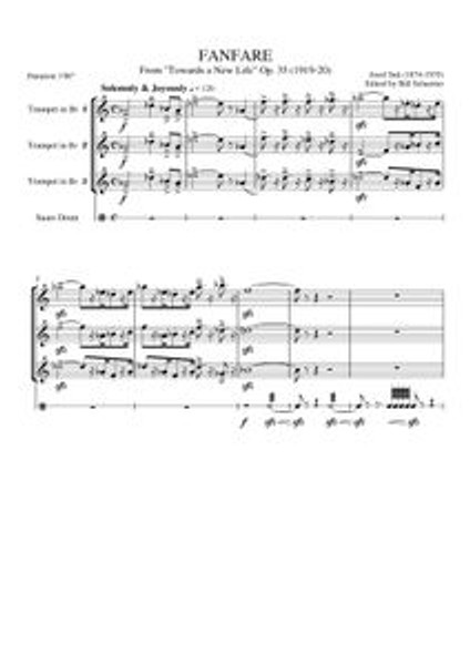 FANFARE "TOWARDS A NEW LIFE" (trumpet trio)
