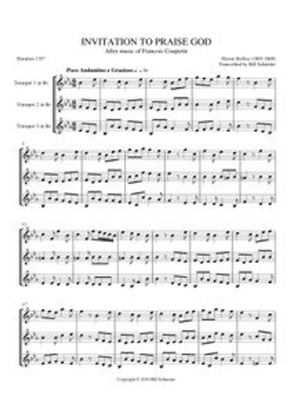 INVITATION TO PRAISE GOD (trumpet trio) (download)