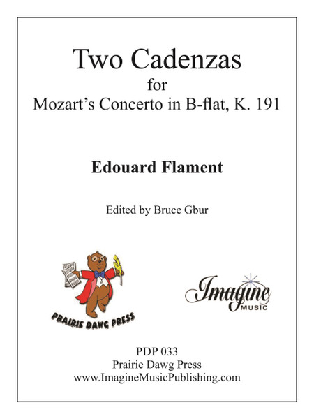 Cadenzas for the Mozart Bassoon Concerto, K. 191 (download)