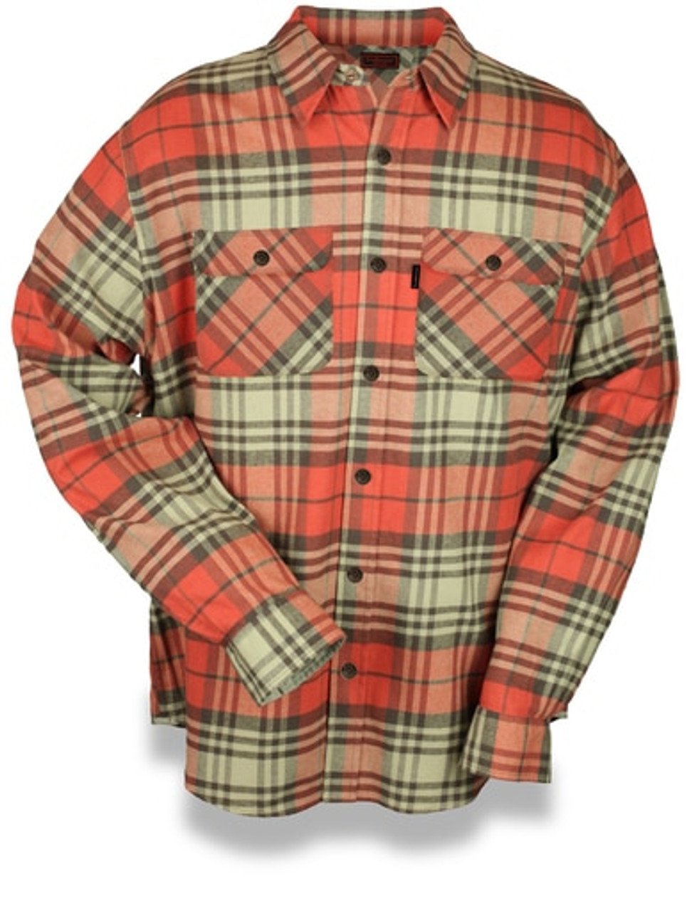 Fleece Lined Snap 9oz Flannel Jacket