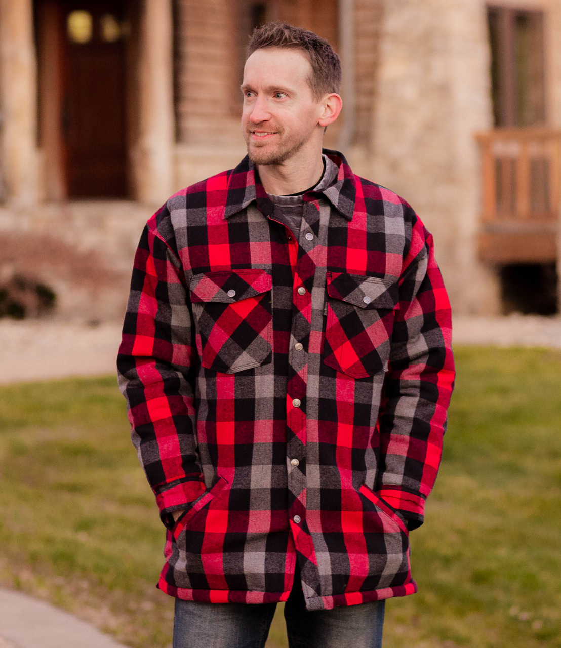 Stripe Dickies Flannel Coat Plaid Hoodie Dickies Men's Hooded