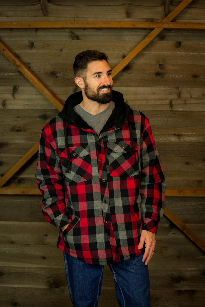 Hooded Mink Sherpa Lined